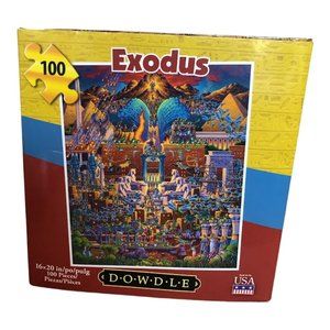 NEW in bag in BOX Dowdle Exodus Puzzle 16x20 inch 100 Pieces Find The Story